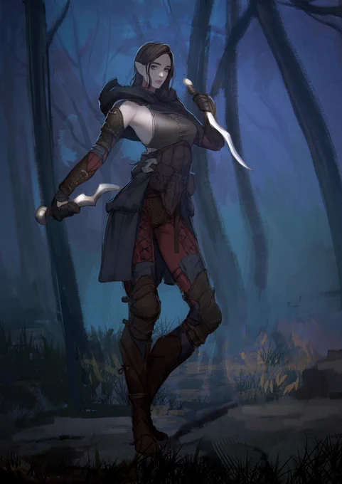 #貴方の世界観を詰め込んだ作品を見せてください

RPGっぽいファンタジー。
キャラメインの方。 