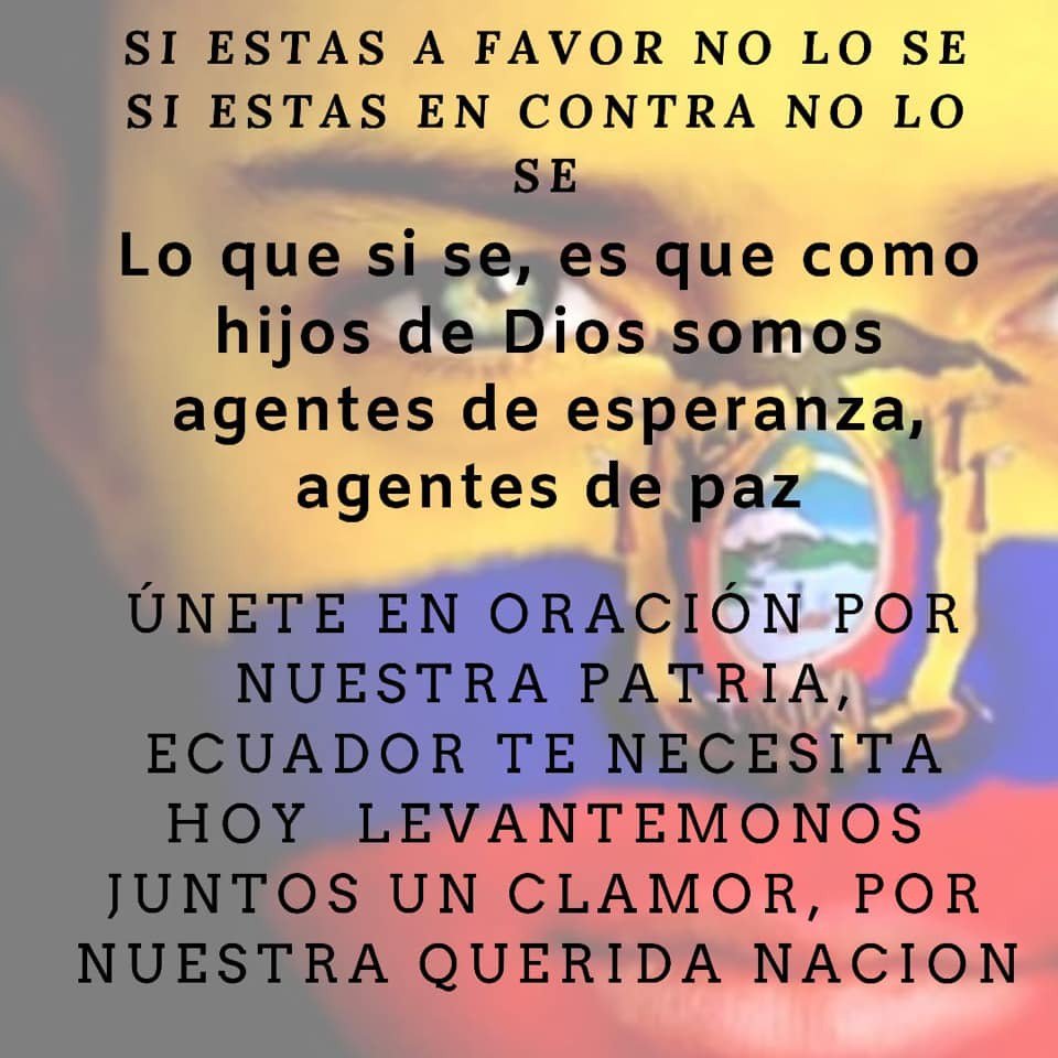 hugopinedap's tweet photo. Buenos días de Dios
Recuerden👇

Todos somos un solo país. Blancos, negros, cholos, indios. 
El regionalismo es vergonzoso.  Somos hijos de un mismo Dios.
#EcuadorPaisDePaz https://t.co/5OyMyfp0eV