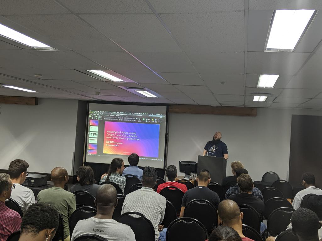 batajoie's tweet image. Migrating to Python 3 using Docker in you CI/CD pipeline . By @cobusbernard #PythonZa #python @pyconza
