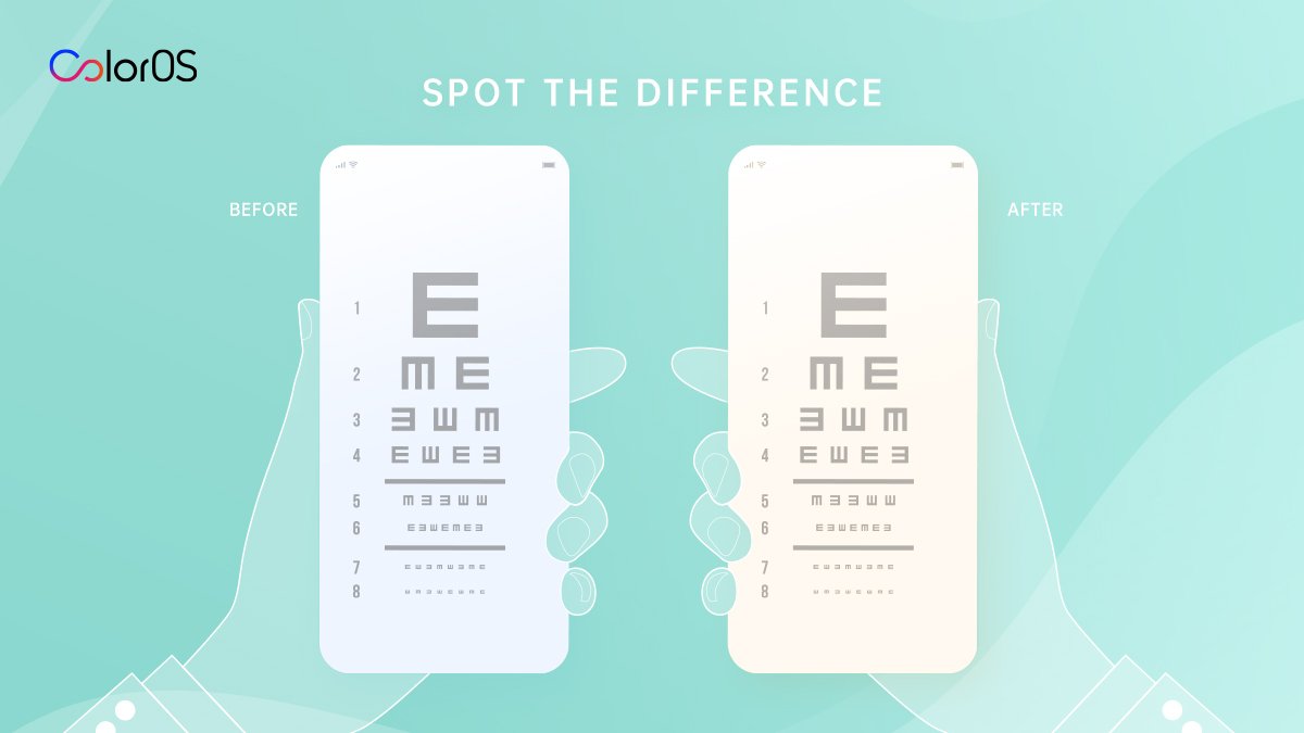ColorOS on Twitter "Before and After With Night Shield and Without