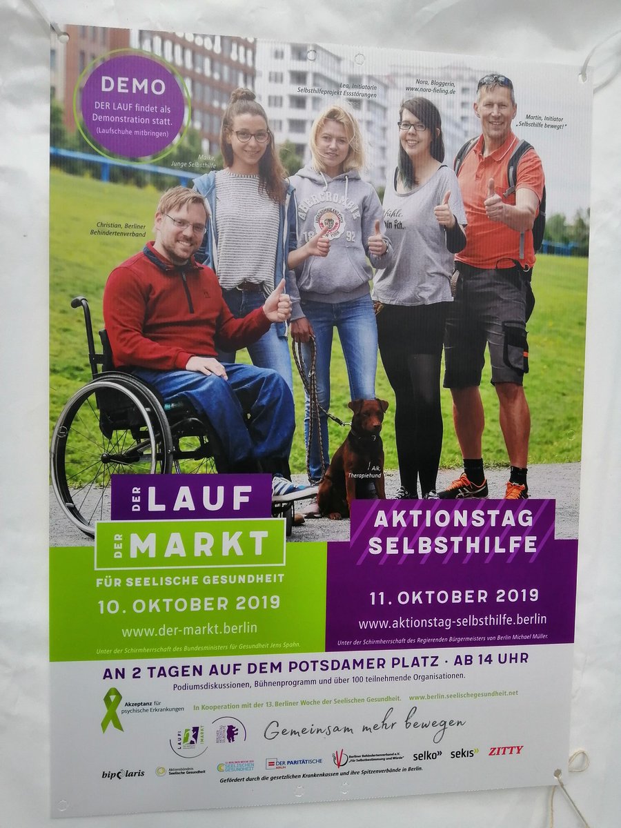 DRV_Bund_Reha's tweet photo. Heute auf dem #Potsdamer_Platz #Berlin #DerMarkt und #DerLauf für #seelischeGesundheit
Besuchen Sie uns am Zelt 9!
Wir freuen uns auf Sie 🙂 https://t.co/NQL9WvB4Iq
