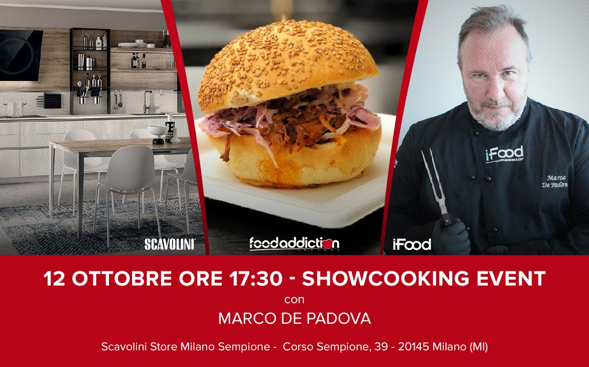 Nuovo showcooking allo #ScavoliniStoreMilanoSempione con <a href="/marcodepadova07/">Marco De Padova</a> e i suoi "Pesciolini rosa", panini #TagliaSmall a base di salmone! 
Vi aspettiamo sabato 12/10 dalle 17.30 a Milano in Corso Sempione, 39. Non mancate! <a href="/iFoodit/">iFood</a> <a href="/dissapore/">Dissapore</a>
