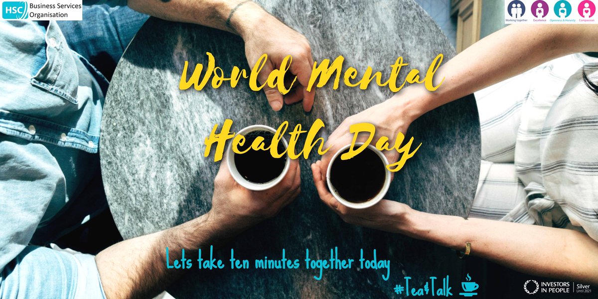 Today is #worldmentalhealthday. We are stopping for a cuppa and a chat with our colleagues this afternoon, why not take some time for listening today? #teaandtalk #mentalhealthawareness #loveyourmind #timetotalk