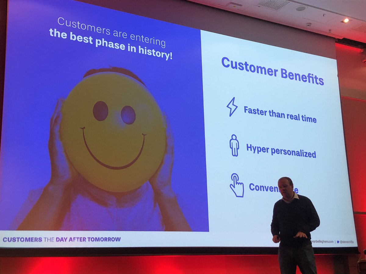 astensones's tweet photo. Take good care of your customers (and their time). From listening to @StevenVBe #cjam19 https://t.co/m8NxB5zD8s
