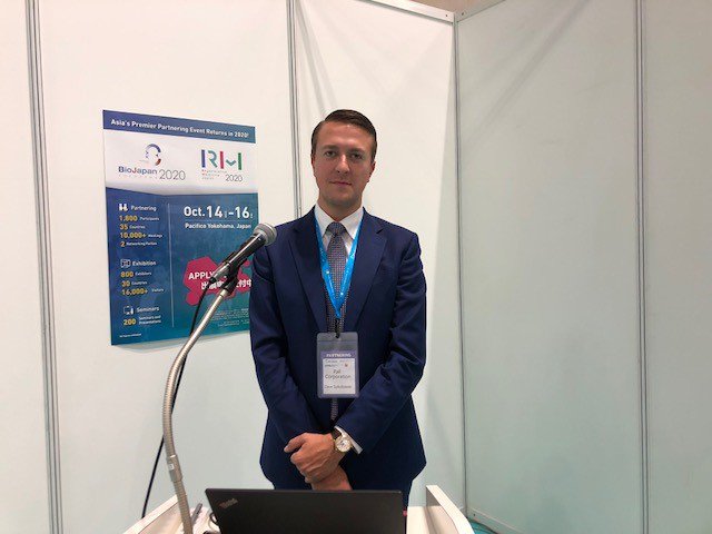 PallBiotechJP's tweet photo. #BioJapan2019 出展者プレゼンテーション、無事に終わりました。Acoustic Wave Separationの技術を多くの方々にご紹介することができ、アメリカから来日したDavid Sokolowski/Pall Biotechも喜んでいました!
ご聴講してくださった皆様、ありがとうございました。
#BioJapan2019 https://t.co/tu2Xqq5Ghq