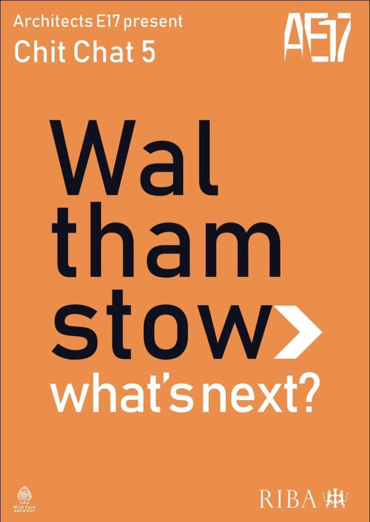 architectsE17's tweet image. Our fifth Chit Chat event is next Thursday 17 October!  We’ve got some fab speakers lined up. From 6pm (chats from 8)- Wildcard on Ravenswood Ind Estate. Please join us!
Walthamstow, What’s Next?
#walthamstow #walthamforest #pechakucha #londonboroughofculture