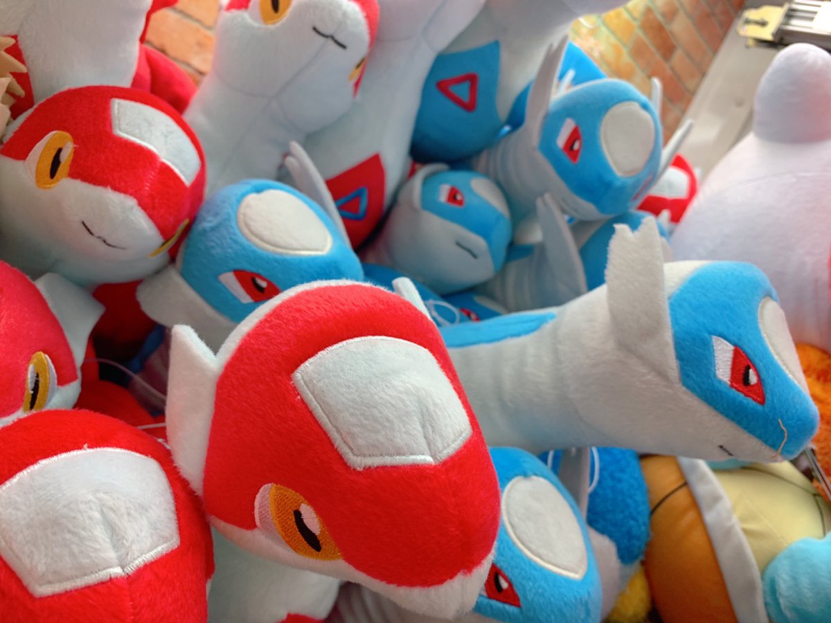 浪漫遊各務原店アミューズメントコーナー ポケモンフォーカス 伝説のポケモン でっかいぬいぐるみ ラティアス ラティオス 入荷しました ᴗ プライズ ポケモン Ufoキャッチャー 各務原 浪漫遊各務原店アミューズメントコーナー ポケモンフォーカス 伝説のポケモン でっかいぬいぐるみ ラティアス ラティオス 入荷しました ᴗ プライズ ポケモン Ufoキャッチャー 各務原