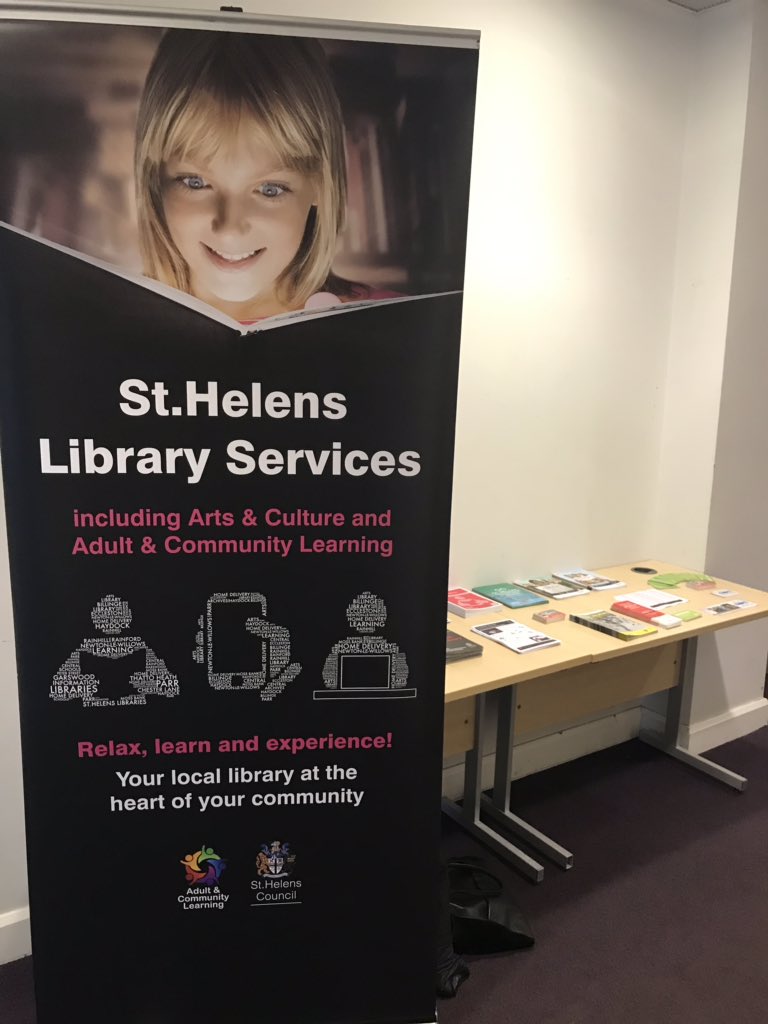 MandiB_'s tweet photo. It’s #librariesweek2019 
We are visiting our council colleagues and members of the public this morning at #AtlasHouse to promote our wonderful @STHLibraries 
Become a library member and get access to thousands of new books, eBooks and eComics, WIFI and #self help books - all FREE https://t.co/p5bZvIOjpC
