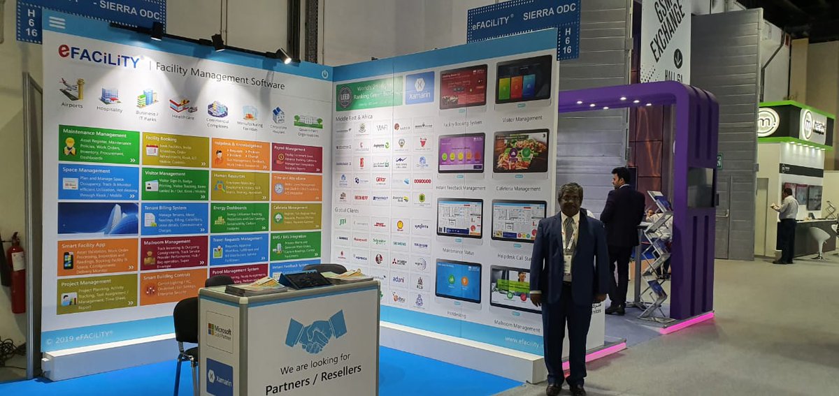 efacilityin's tweet photo. Happening now @ #GITEX2019: eFACiLiTY transforming Smart Facility Management with IoT, AI / ML and much more, explore the exciting possibilities of becoming a partner. Step in stand H6-16 @GITEXTechWeek
#GITEXTechnologyWeek2019 #GITEXDubai2019 https://t.co/DjdXUMMhaA