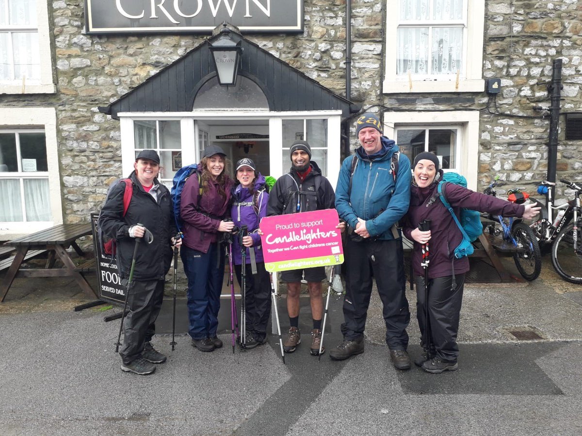 ☺️👍🏼Thank you so much to the team at <a href="/Shoosmiths/">Shoosmiths</a> who recently took on the Yorkshire Three Peaks as part of their year of fundraising for Candlelighters.✨🥾It was a tough day and the weather was terrible but the team pushed through and did an amazing job! 👏🏼#CharityPartnership