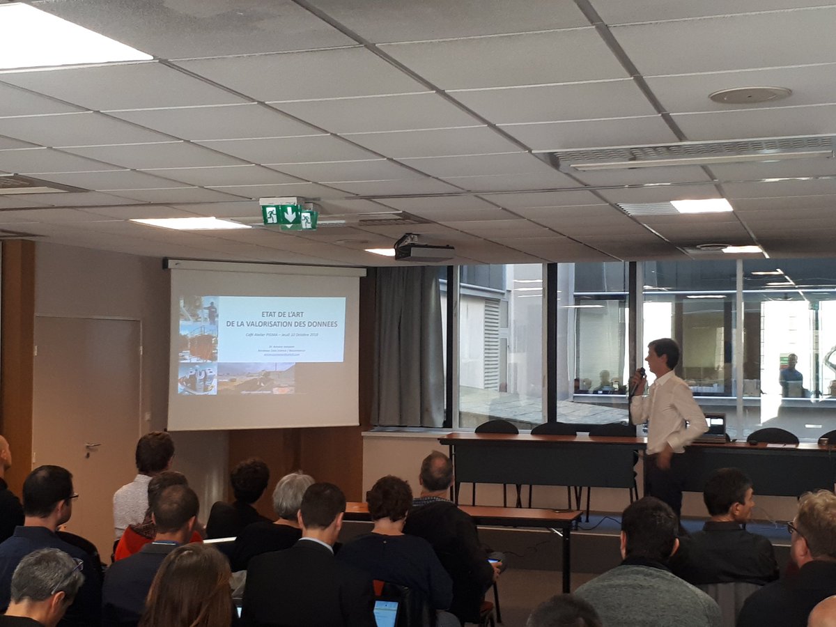 Etat de l'art de la valorisation des #donnes au #CafeatelierPIGMA par Antoine Jeanjean #bordeauxdatascience #DataScience