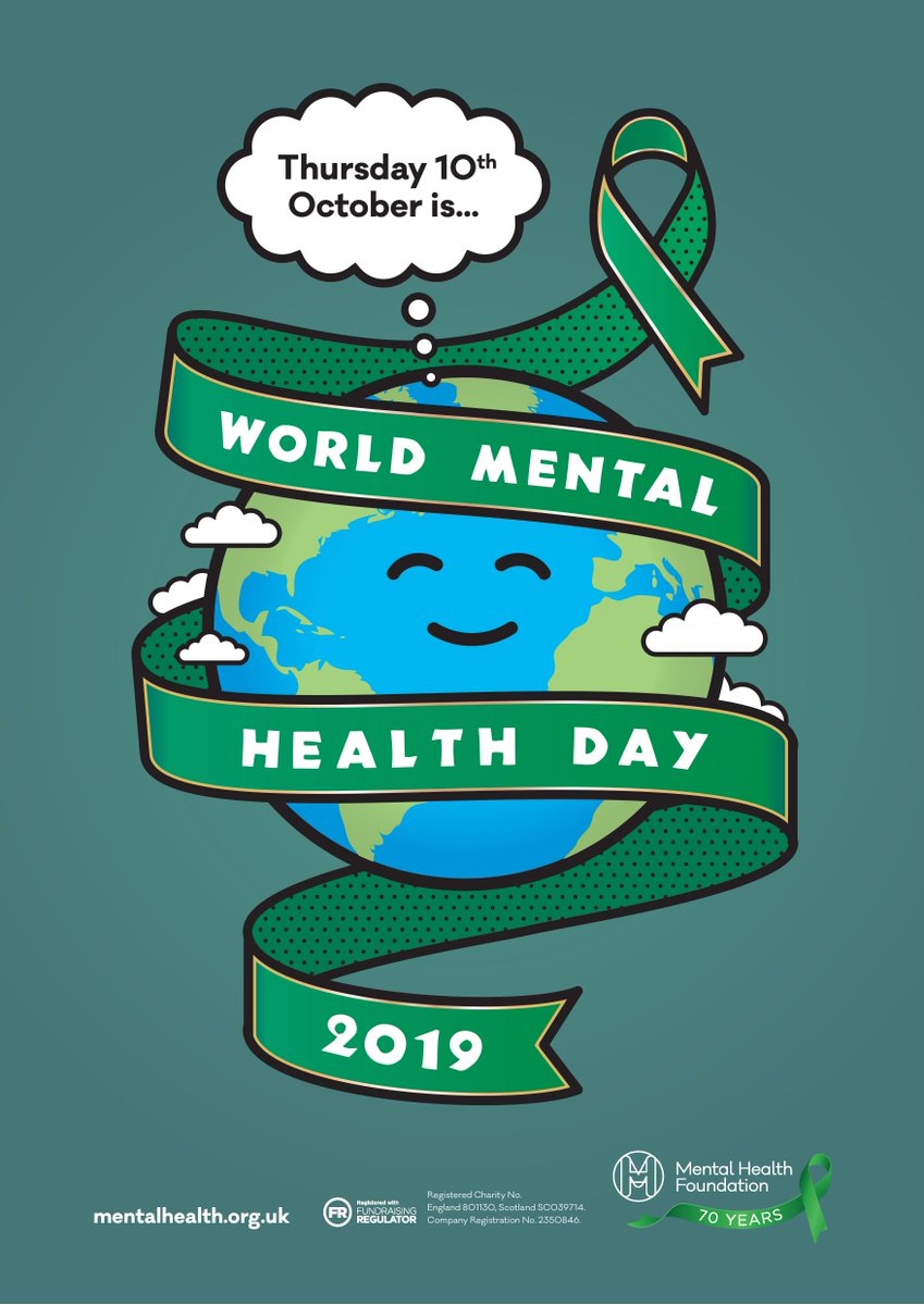 Today is #WorldMentalHealthDay 

Mental health problems can affect anyone, any day of the year, but 10 October is a great day to show your support for better mental health and start looking after your own wellbeing.