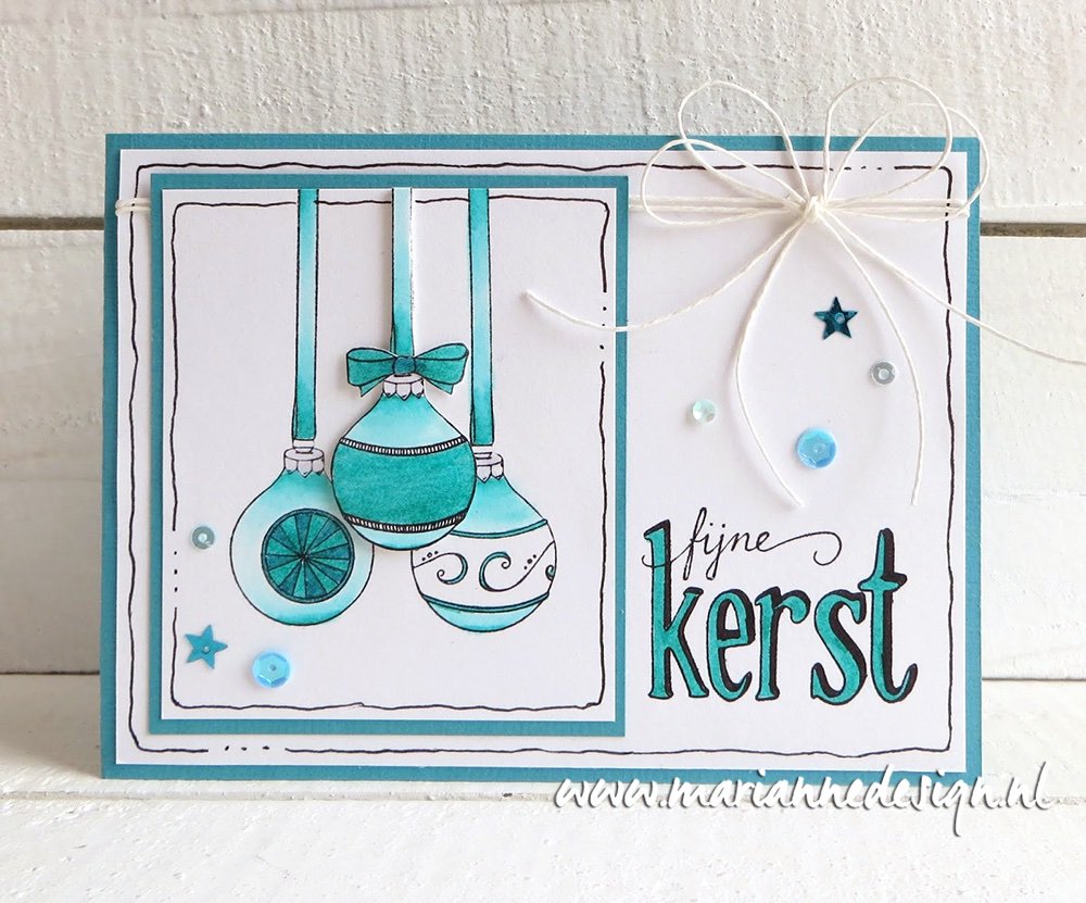 Met de stempels van Marjoleine Zweed kun je heel eenvoudig leuke kerstkaarten maken! Zoals Anja Zom laat zien op ons blog: mariannedesign.nl/blog/marjolein…