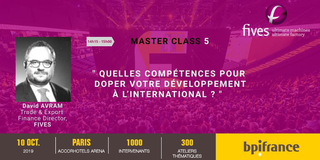 ⏰ 14h15 - Master class 5 au BIG
➟ 〝 Quelles compétences pour doper votre développement à l'international ? 〞
Avec <a href="/Gilguy33/">Ch. Gilguy</a> <a href="/chboisseauparis/">Christophe boisseau</a> <a href="/JorgStegemann/">Jorg Stegemann</a>
<a href="/davidavram92/">David Avram</a>

<a href="/Bpifrance/">Bpifrance</a> #InnoGeneration #Export #Fives #masterclass