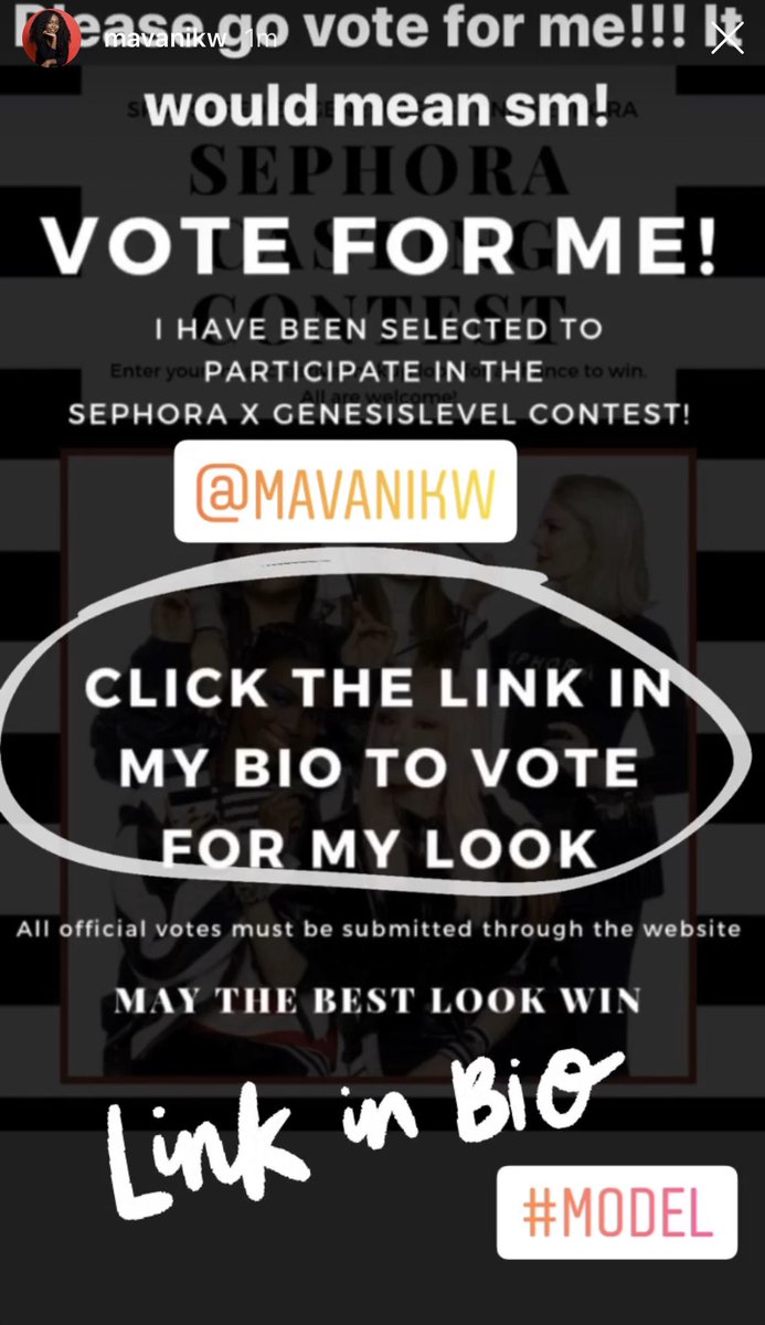mavanikw's tweet photo. Please vote! 

https://t.co/HfWHJapjaL

#sephora #genesislevel #model #freshface #vote https://t.co/ZoOATnWJ73
