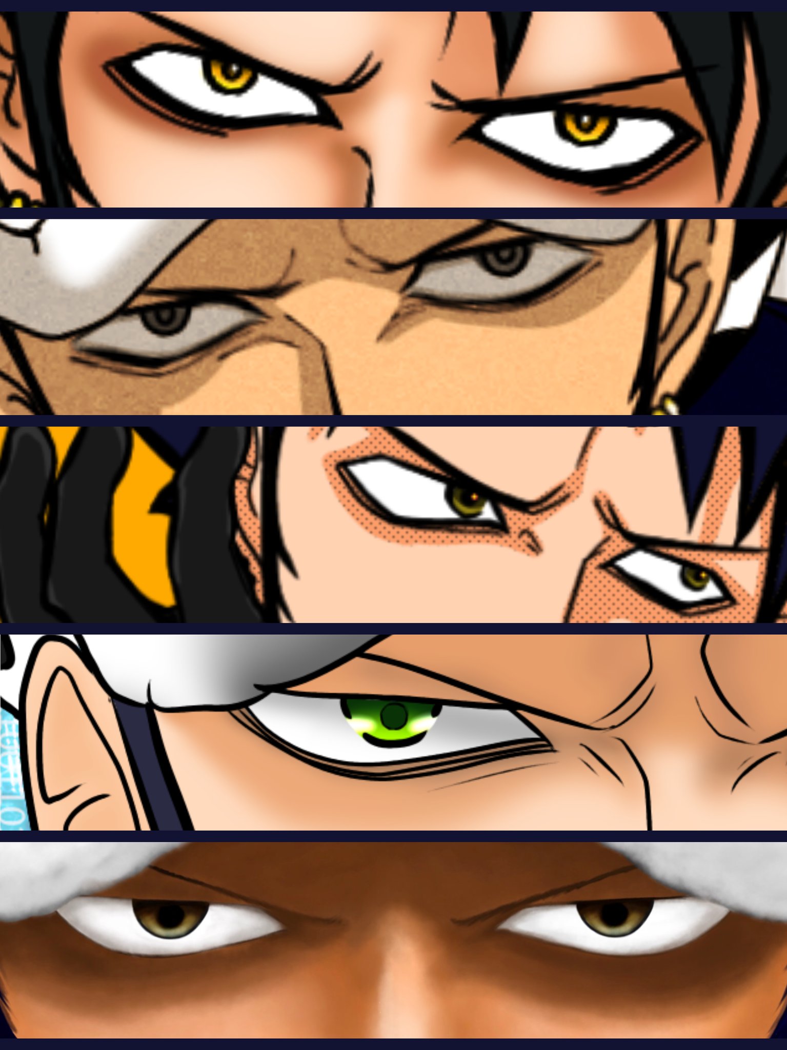 トラ子 目だけでフォロワーさんを惚れさせる 絵が描けなかったのでやりたかったタグを ローさんとワンピキャラなんやけど わたしの描く目力の強みよ 絶対的に目力強いのが好きなんやなぁと思われる T Co Kwropffumh Twitter