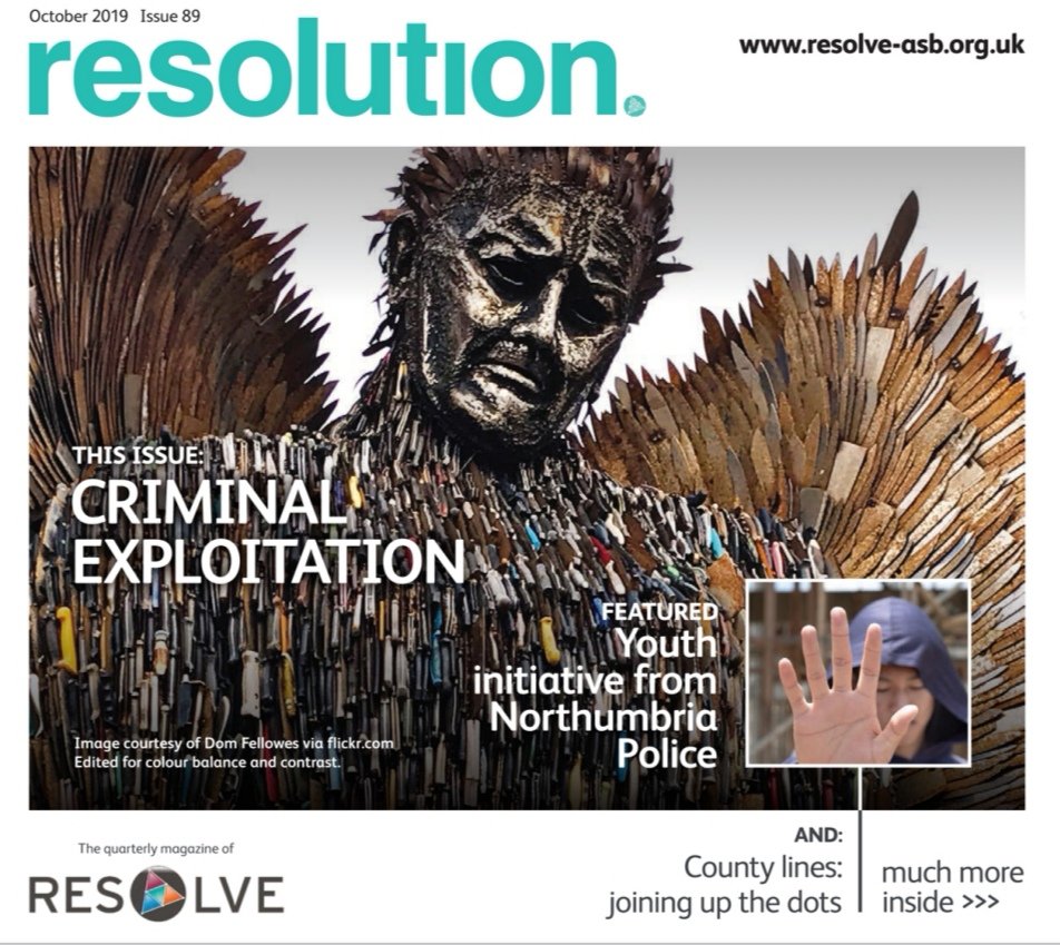 resolveasb's tweet image. Just ahead of our Community Safety Conference on 15th november we have released the latest edition of our quarterly magazine focusing on exploitation. Hear from @SaferLondon1 @AsterGroupUK @greensquare @EDGENorthEast1 @northumbriapol &amp;amp; much more. #freeformembers #bestpractice