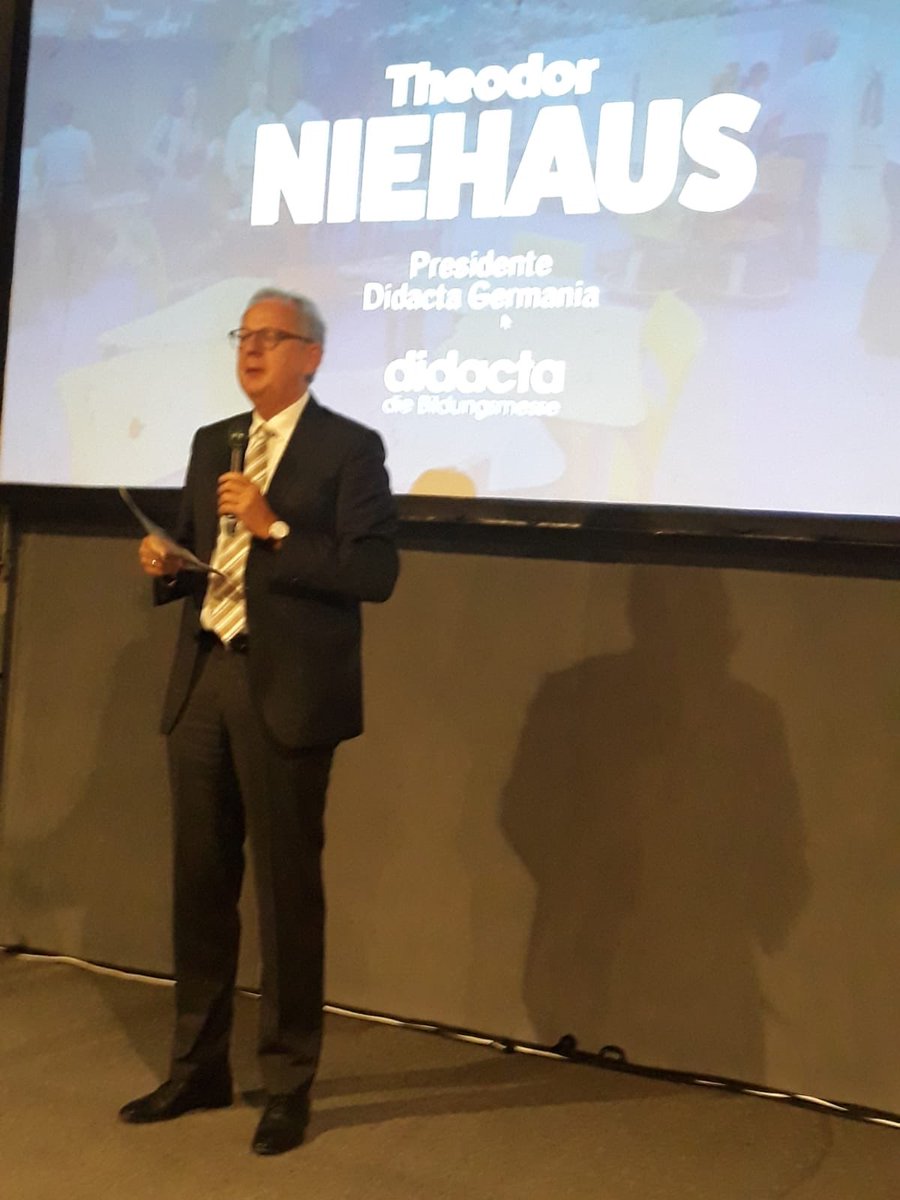 Today <a href="/DidactaVerband/">Didacta</a> President Theodor Niehaus is our guest at #Didacta2019 and will speak about #Digitalization