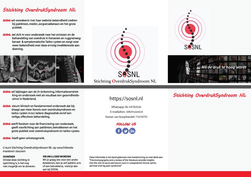 SOSNL_NL's tweet image. #Symptomatische #TarlovCysten (STC’s) is een #progressieve #neurologische #aandoening met als onderliggende oorzaak #idiopathische #verhogingen vd #hersendruk. #radiologen #neurologen #neurochirurgen #urologen #gynaecologen #MDL #geneticus nodigen we graag uit op t SOSNL-forum