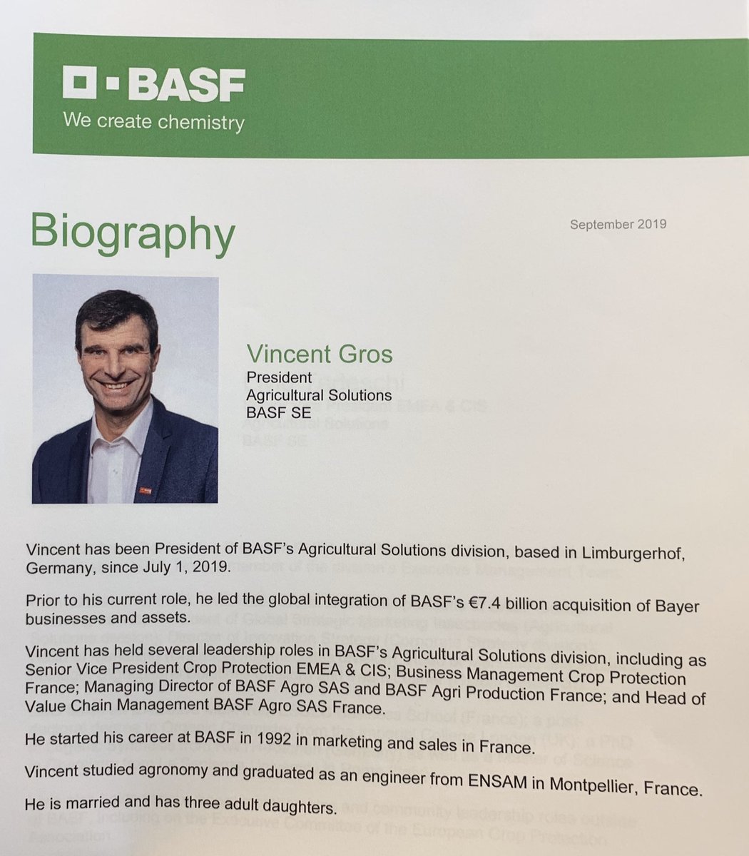ivalmori's tweet photo. L’acquisizione di #Nunhem rappresenta un nuovo capitolo per la storia di @BASF : bilanciamento tra chimica a genetica per servire meglio #agricoltura e raggiungere nuovi successi. Vincent Gros presidente @BASFAgro a #wayforwardBASFinag https://t.co/KOTwXLIfyF