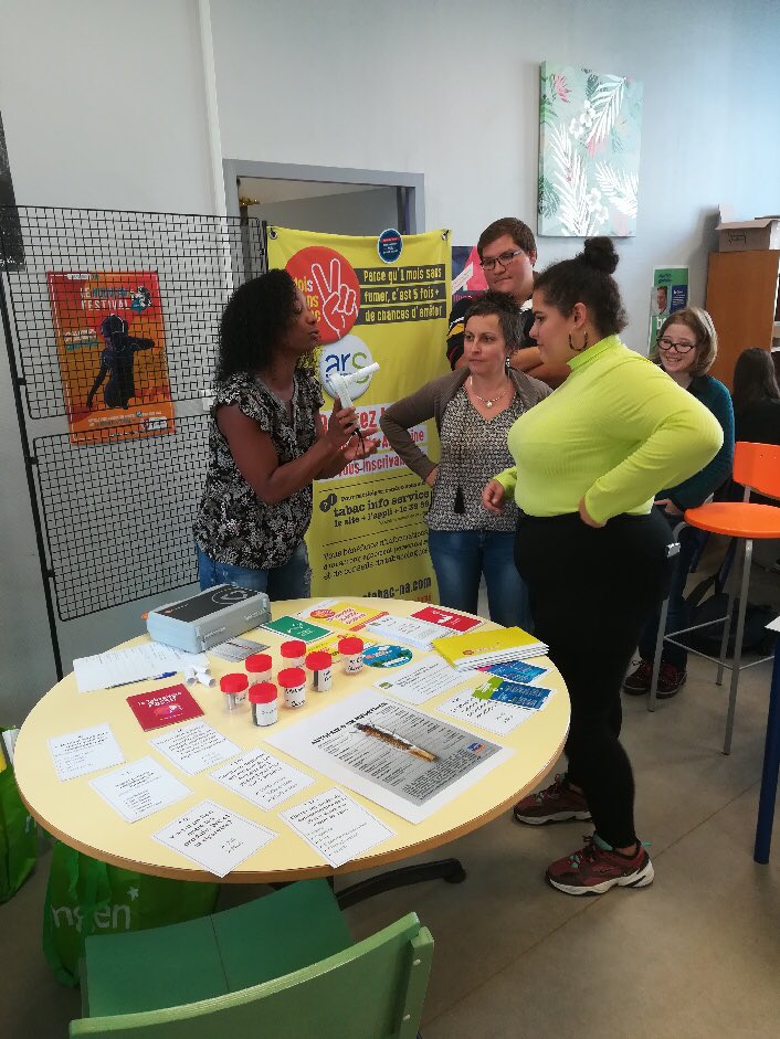 MGEN_Sainte-Feyre (@mfeyre) on Twitter photo Mois sans tabac ...c’est parti !
Aujourd’hui stand déclic au lycée Pierre Bourdan.
Les jeunes sont invités à venir relever le défi avec nos tabacologues. #mgen #laurenttalarico #ars #vyv <a href="/ARS_NAquit/">ARS Nouvelle-Aquitaine</a> Mois sans tabac ...c’est parti !
Aujourd’hui stand déclic au lycée Pierre Bourdan.
Les jeunes sont invités à venir relever le défi avec nos tabacologues. #mgen #laurenttalarico #ars #vyv <a href="/ARS_NAquit/">ARS Nouvelle-Aquitaine</a>