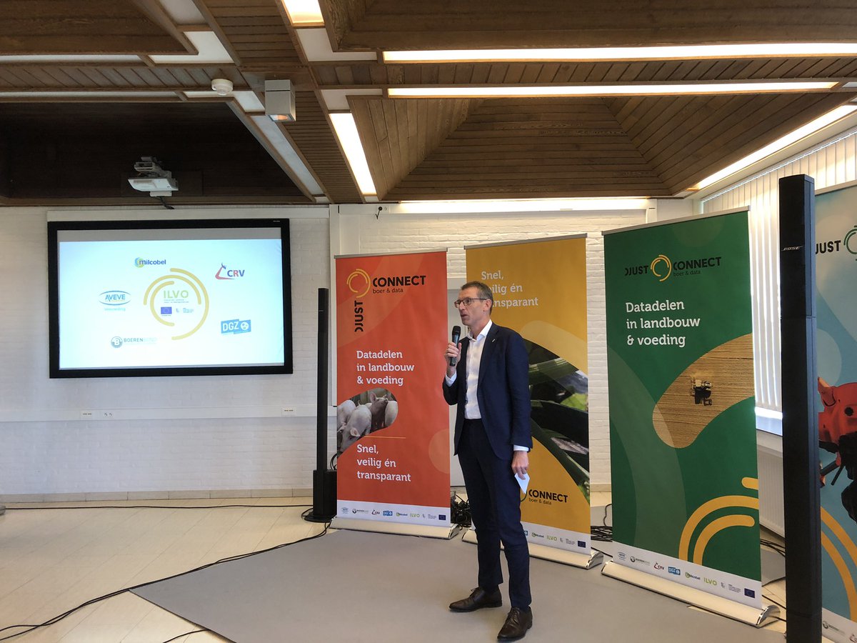 Grote belangstelling voor lancering <a href="/DjustConnect/">DjustConnect</a> #datadelen #landbouw #voeding <a href="/ILVOvlaanderen/">ILVO</a> <a href="/Boerenbond/">Boerenbond</a> <a href="/MILCOBEL_BE/">MILCOBEL</a> <a href="/CRV4all/">CRV</a> <a href="/InnoSteunpunt/">Boerenbond innoveert</a> #DGZ #Arvesta #Aveve #DjustConnect