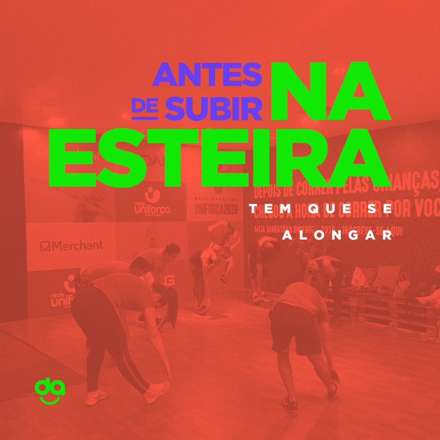 Antes de correr na Academia da Vida faça aquele aquecimento.