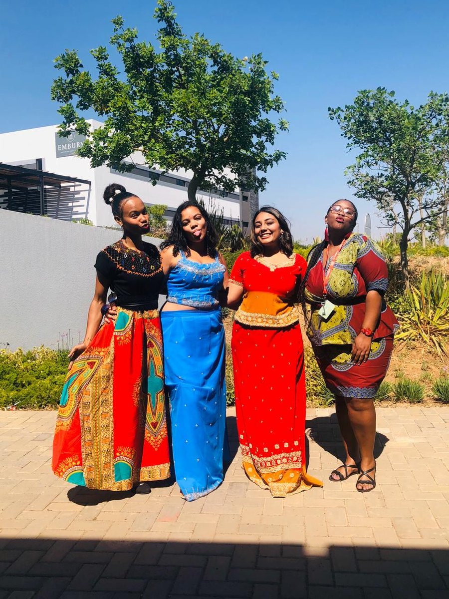 EmburyOfficial's tweet photo. Pictured here are some of our students from the Midrand Waterfall Campus, supporting Heritage Day and showing off their lovely wear!
Thank you Nabeelah Adam for sharing this with us!
#proudlyembury #stadiomultiversity #contactlearning #oncampuslearning #campuslife https://t.co/ktN1jJF4uV