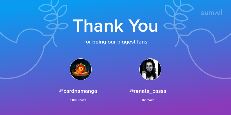 Taverna_HS's tweet photo. Our biggest fans this week: cardnamanga, renata_cassa. Thank you! via https://t.co/oLTquT73EE https://t.co/h52XfFOdc2