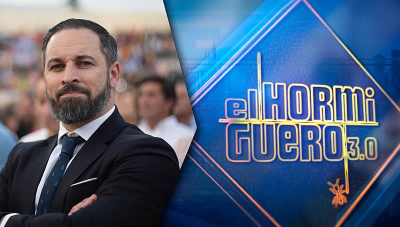 Santi_ABASCAL's tweet photo. Esta noche a partir de las 21:45 estaré en @El_Hormiguero a pesar de las presiones e intentos de boicot de los progres intolerantes. https://t.co/M3i11XFHlF
