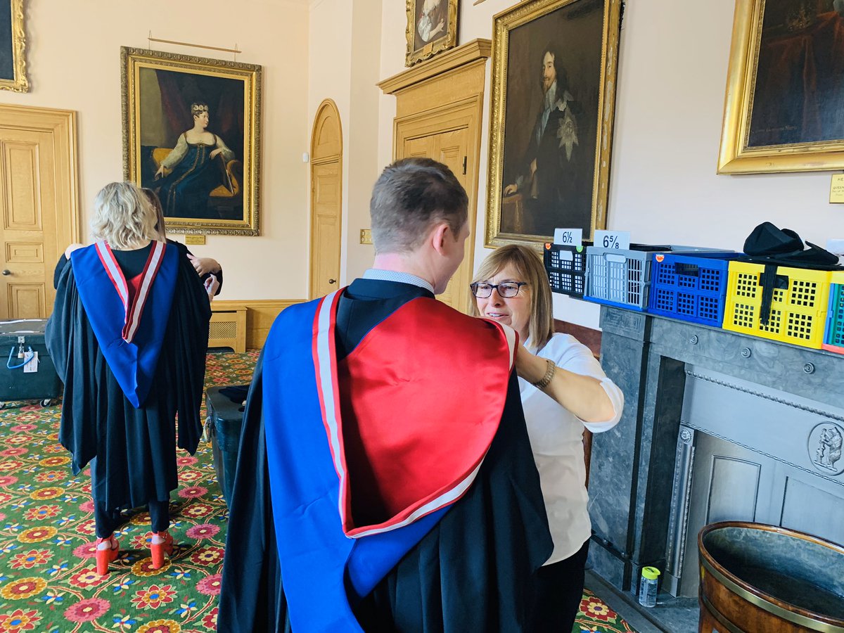 WCollegeGroup's tweet photo. Our graduands have finally arrived @OldShireHall , gowns being fitted, photographers at the ready. 

Today is a day of celebration for all their hard work, we are so proud. #WCGGraduation https://t.co/YtZRrms4BW