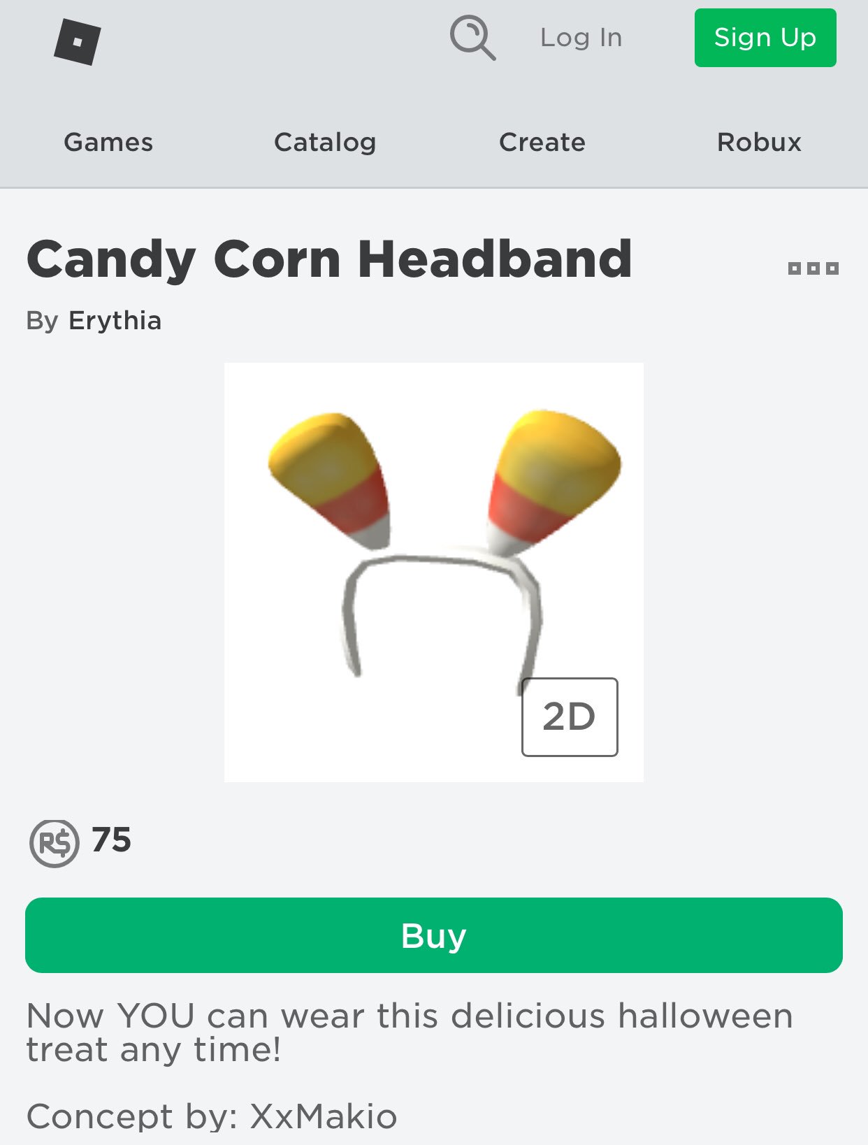 Underrated Makio On Twitter The Candy Corn Headband Is On Saleeee This Collab With Erythia Roblox Is Actually The Best Thing That Can Happen To Me I Hope - head band roblox