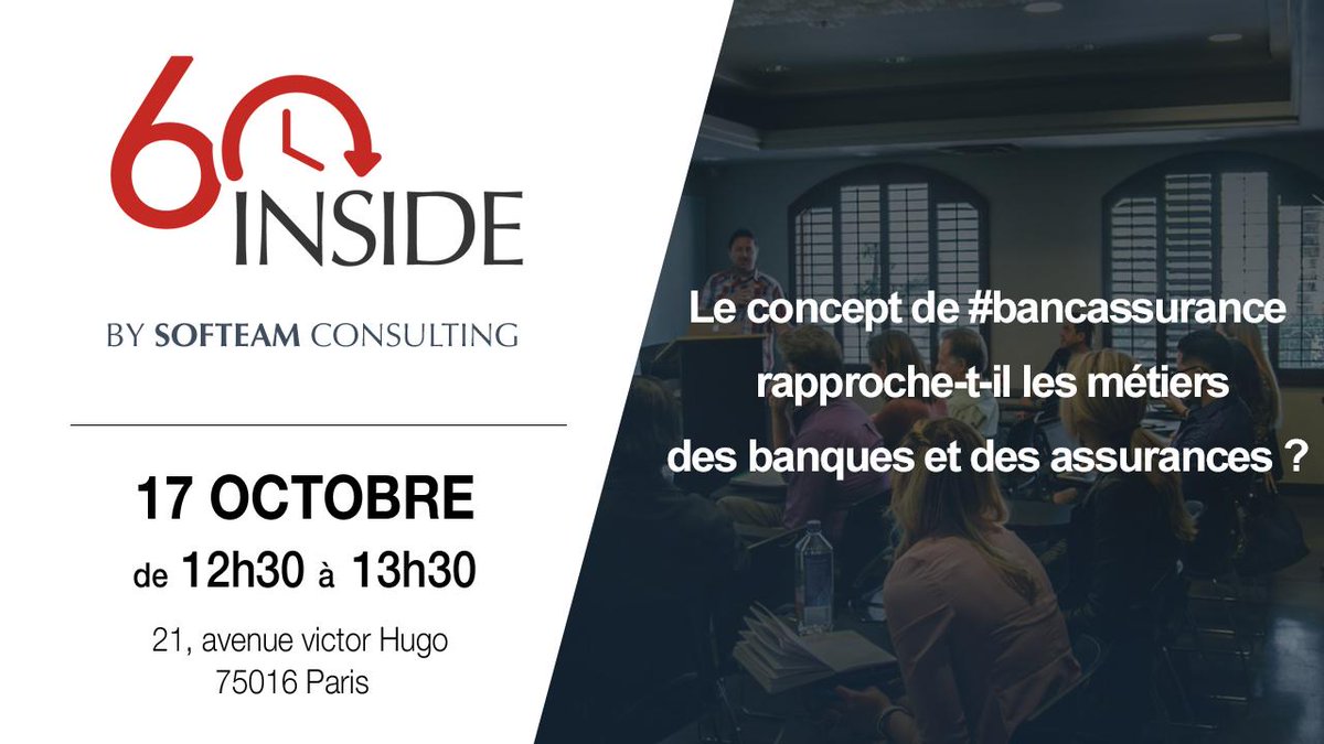 SofteamGroup's tweet photo. #Bancassurance : état des lieux et décryptage des enjeux stratégiques. RDV le 17 octobre à 12h30 avec #SOFTEAMConsulting pour un nouveau #60INSIDE ⬇ #expérienceclient #DigitalTransformation #assurance #banque 👉
https://t.co/wYknvfF56I https://t.co/ph8eGfHUji