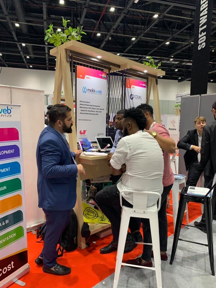 mobiwebtech's tweet photo. Few glimpses of exciting, engaging and energetic 5 days spent at #GITEX2019 Dubai.🥳
Great Discussions | Great Audience 😊😊
#Gitex #Dubai #GITEX19 #GitexTechWeek2019 @GITEXTechWeek #Mobiweb #FantasySports https://t.co/xAqy4WZ0gt