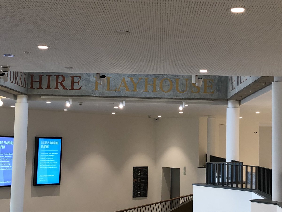 GammaLighting's tweet photo. We’re so excited to share these photos, our first glimpse of Gamma’s lighting in the refurbished @LeedsPlayhouse. The team has done a fantastic job and what an amazing project to work on. #lighting #lightingdesign #leedsplayhouse https://t.co/YzkVBGaYa9