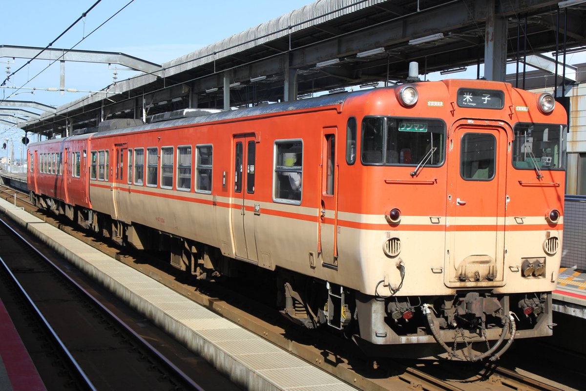 気動車どーん 姫新色のキハ40とキハ47 キハ40 2034号車は姫