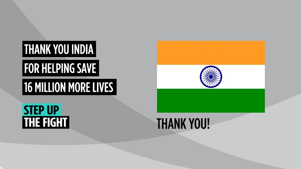 India pledges US$22 million to the <a href="/GlobalFund/">The Global Fund</a>. Thank you! #StepUpTheFight

L’Inde promet 22 millions de dollars US au Fonds mondial. Merci ! #AccélérerLeMouvement

<a href="/MoHFW_INDIA/">Ministry of Health</a> <a href="/AS_RNTCP/">Sanjeeva Kumar</a>