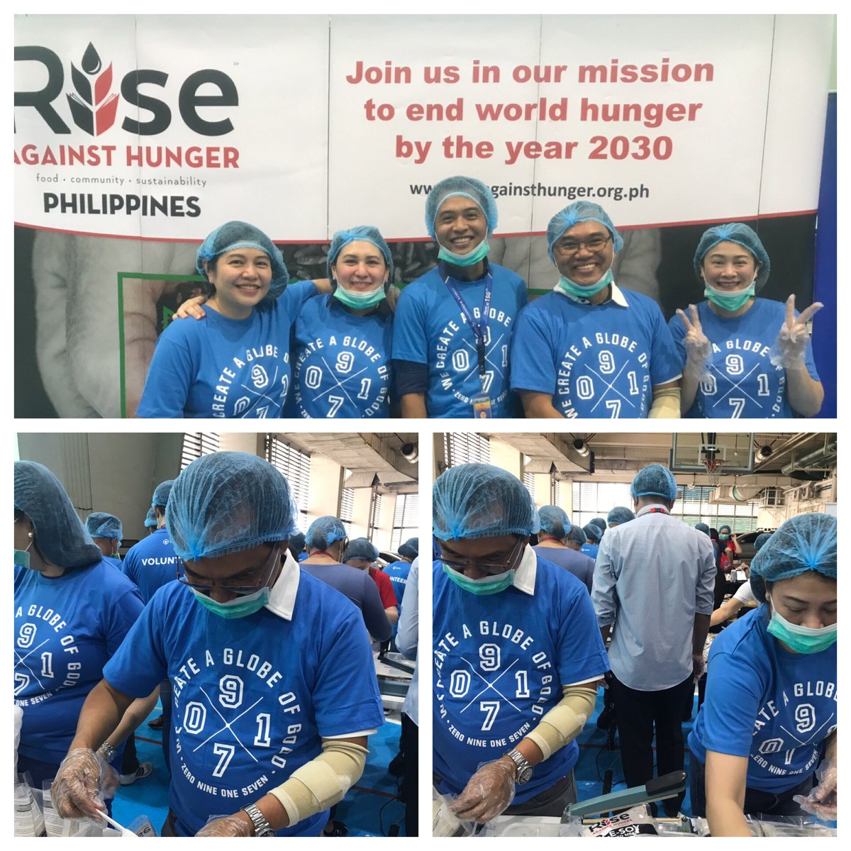 chrman_mao's tweet image. CSR, Globe account team, doing our part to end world hunger, one bag at a time. #OracleFieldSupport