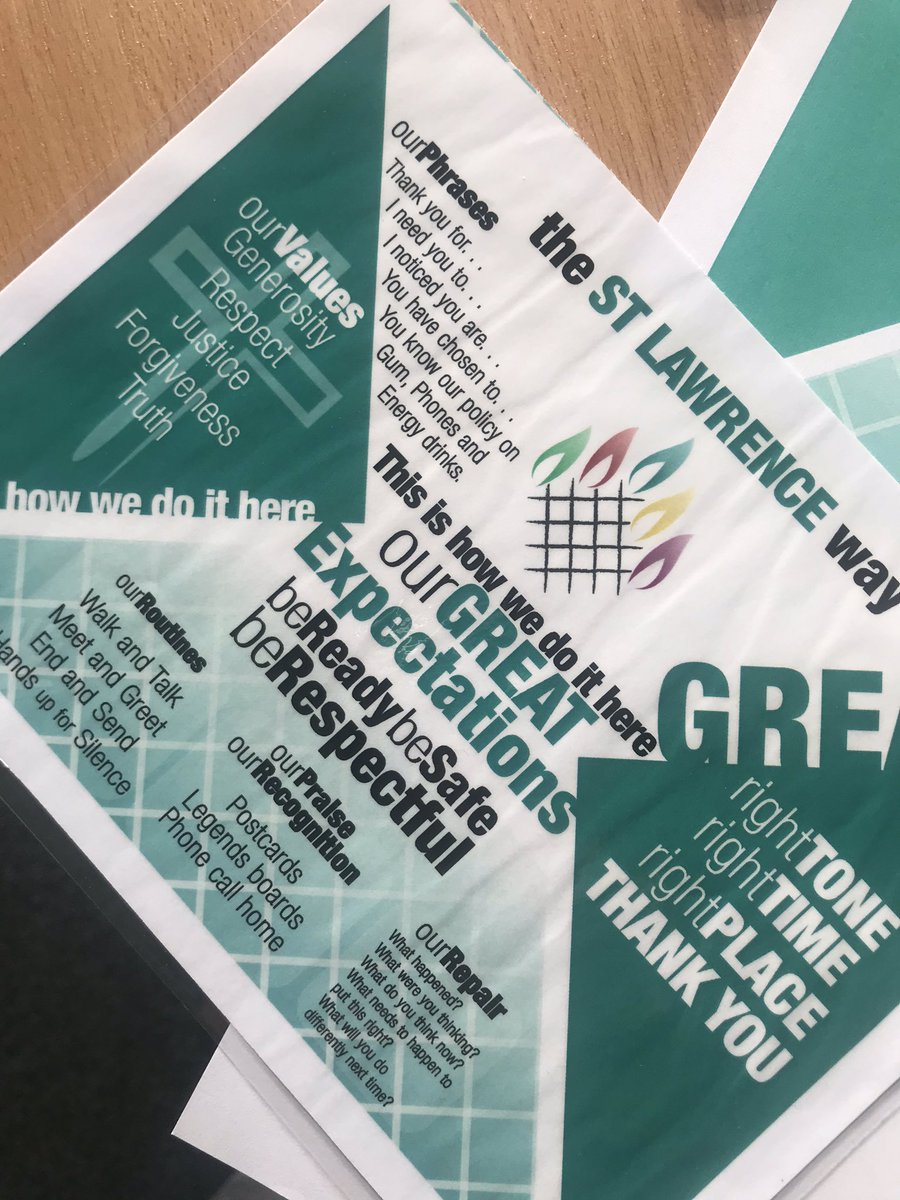 Pack of resources and “Our Way” is on its way to you @PivotalEd <a href="/pivotalollie/">Pivotalollie</a> @pivotalalastair @PivotalTara @PivotalChris for you to use &amp; share. Staff training continues, consistency still being reiterated but “GREAT” things have developed as a result of the whole team 🙌🏼