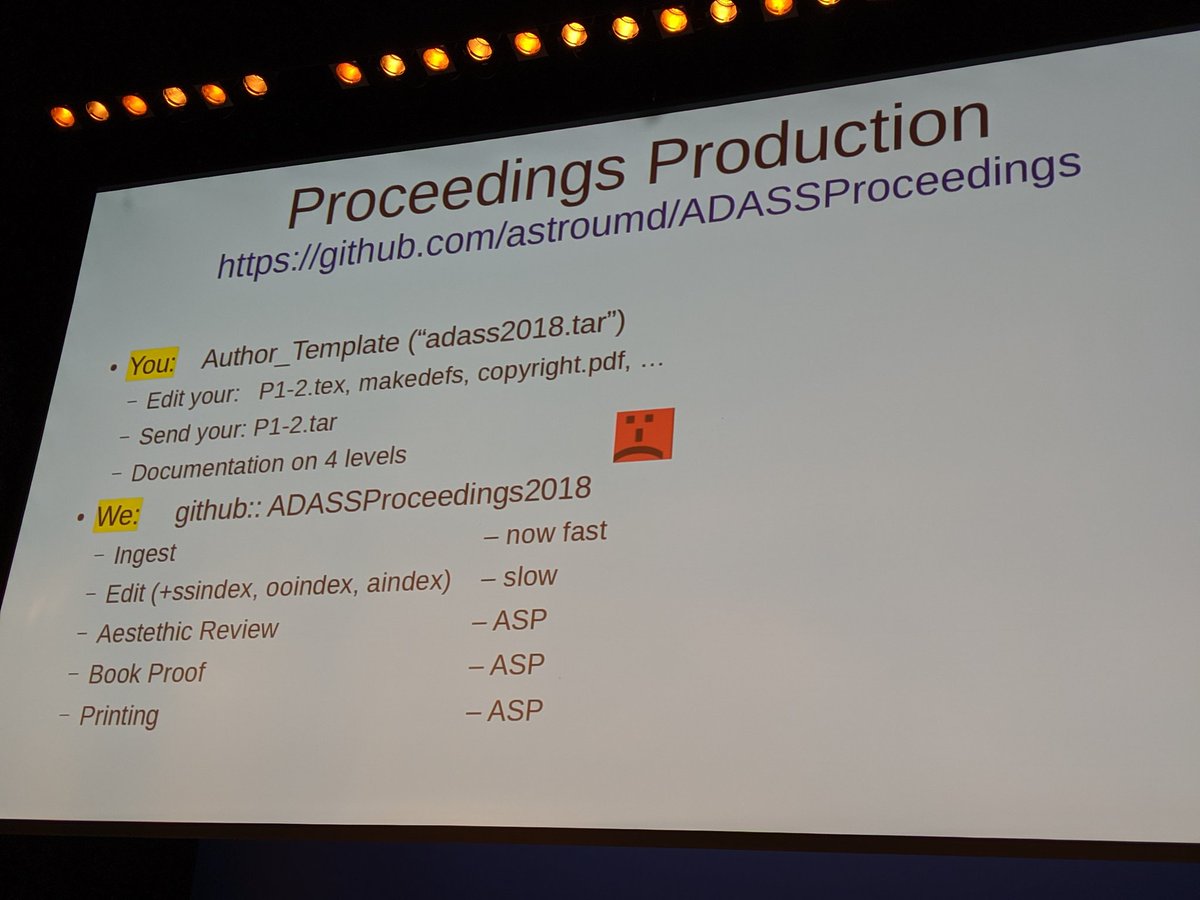 Peter Teuben is leading BoF 10 on the way we should publish our conference proceedings: book+electronic vs. pure electronic. #ADASS2019