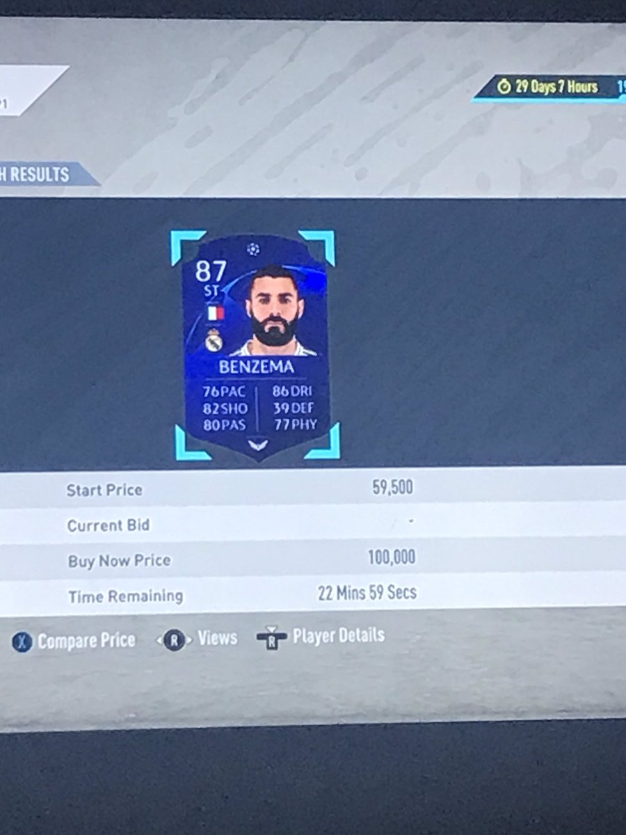 Was trying to snipe IF Benzema and this nonce came up ffs