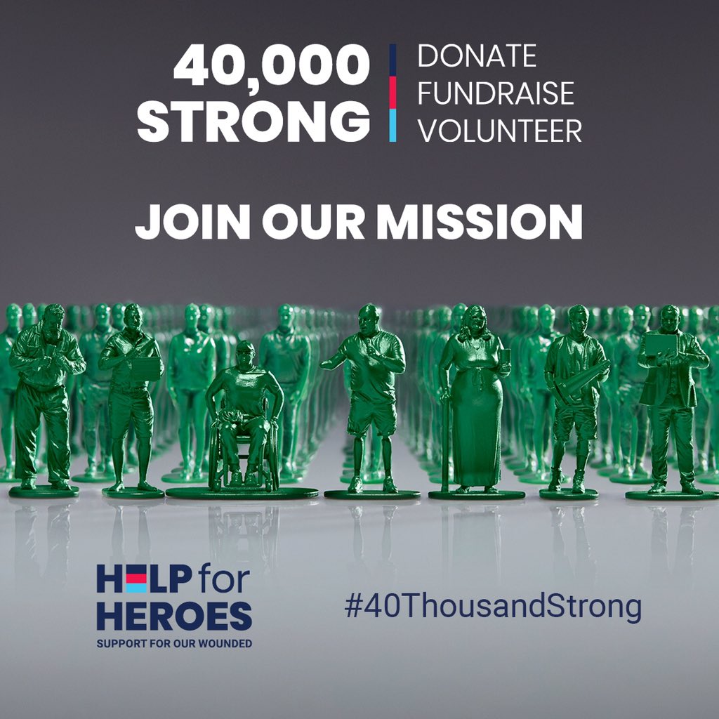 This #WorldMentalHealth Day we are proud to have launched our #40ThousandStrong campaign highlighting all those who have left the military with mental injury and or physical injury. 

Join our mission this #WMHD to help all wounded #veterans stand strong.
h4hweb.com/2m4RRiE