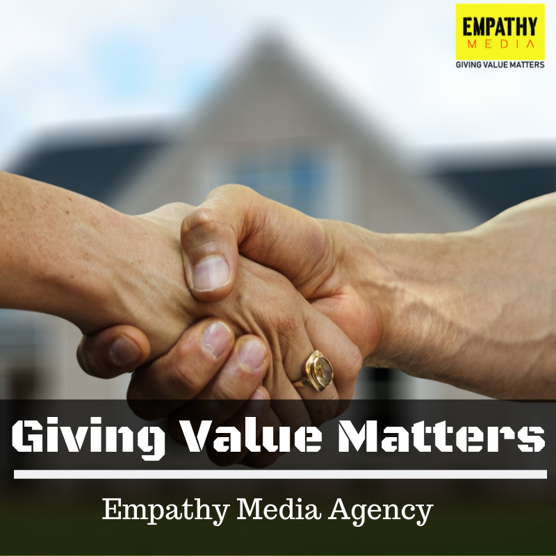 media_empathy's tweet photo. "Giving Value Matters"
We believe that giving value through every action we do at #EmpathyMedia is about delivering Values to the clients &amp; society at large.
Delivering Values is a step ahead of delivering what we promise.
#ValueMatters #AgencyLife https://t.co/xiRjMiVeIn