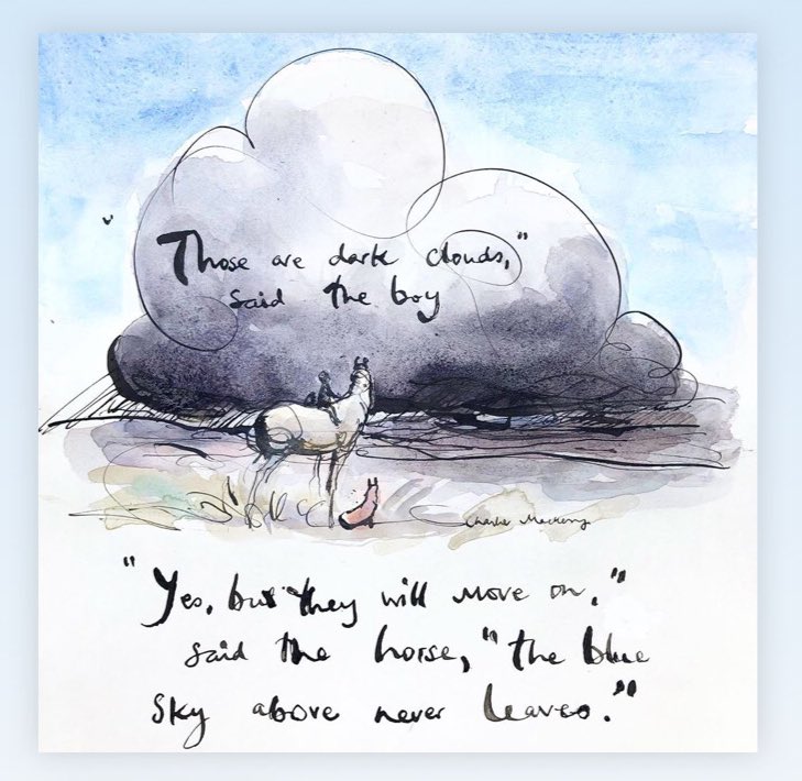 Everyone one needs a wonderful <a href="/charliemackesy/">charlie mackesy</a> sketch in their world.    #WorldMentalHealthDay