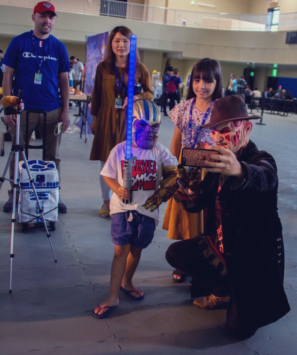 HiroshimaFreddy's tweet photo. サノスに膝をつかされた夢魔🤠

#イワコン #コミコン #IWACON https://t.co/7sdXZKT19b