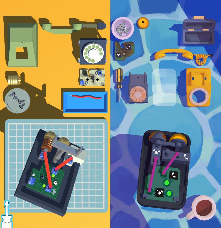 RobotJoel's tweet photo. Here are some before &amp; after shots of the levels I made the whitebox versions of. Whitebox doesn't have to mean gray! #Blocktober 

Thanks to @paperCaves @Salmikawolf @Maxvandm @IanZell for their beautiful transformation https://t.co/dmu8Rckasn