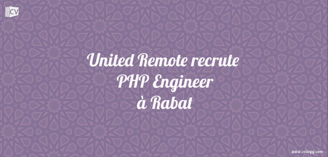 CvLogy's tweet image. #UnitedRemote_recrute #PHPEngineer à #Rabat buff.ly/33mNW11