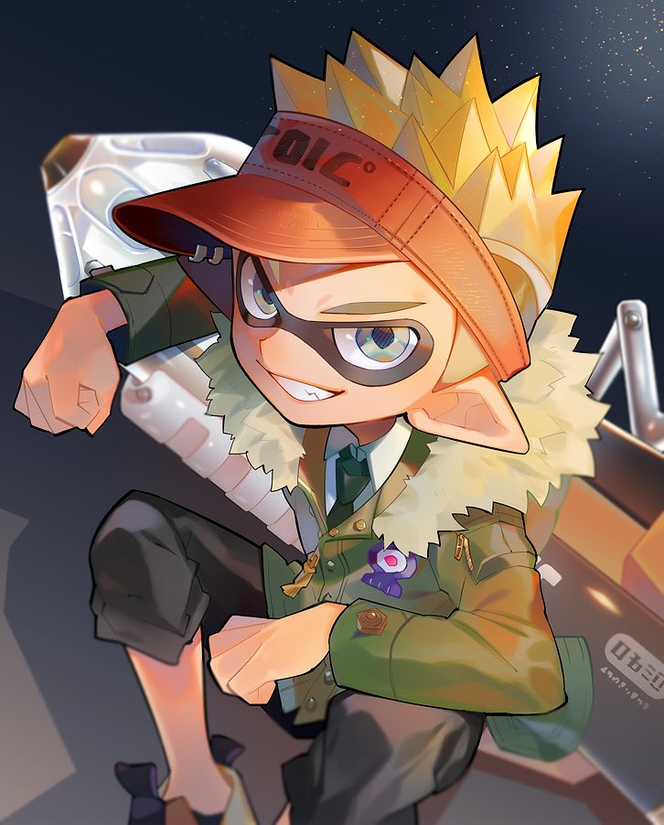 すめしお イケメンなイカさんをお借りしたのでしたー トゲトゲボーイ格好良すぎだな Splatoon2 スプラトゥーン2