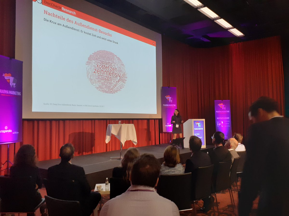 Der Außendienst als Auslaufmodell? Worauf es beim digitalen Wissensmanagement ankommt, verrät <a href="/AWenke/">Anja Wenke</a> #doccheckresearch auf der inspirato Konferenz Pharma Marketing #Pharma19 #content #praxiswissen #expertenaustausch #mobile