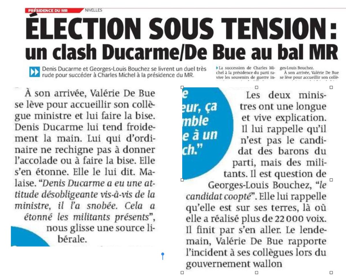 michelhenrion's tweet photo. Casques bleus demandés au #MR. Dans @ladh, @Adri_deMarneffe  raconte le galoup de @ducarmedenis au #BalBleu (article intégral dans @laDH) https://t.co/WTvBTs49BB